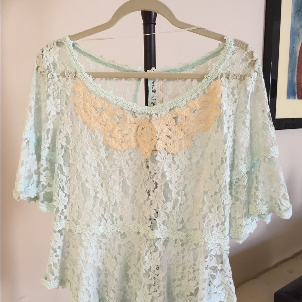 Free people lace top.